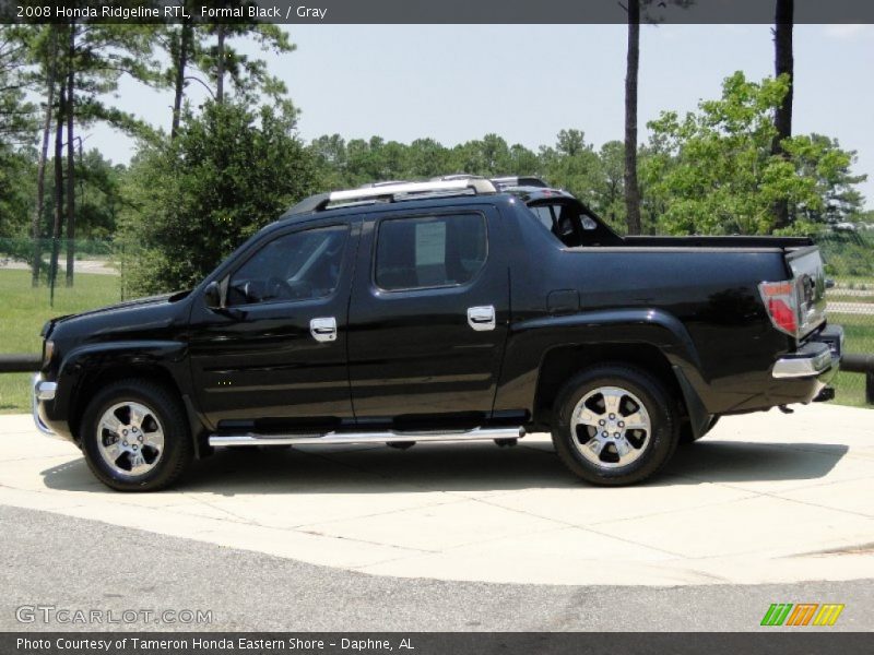 Formal Black / Gray 2008 Honda Ridgeline RTL