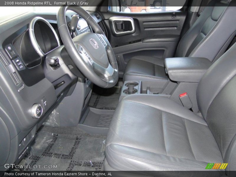Formal Black / Gray 2008 Honda Ridgeline RTL