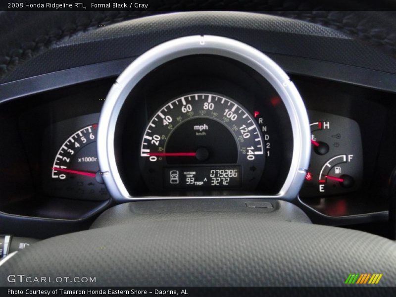 Formal Black / Gray 2008 Honda Ridgeline RTL