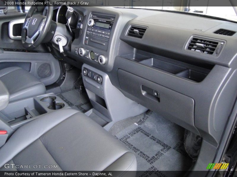 Formal Black / Gray 2008 Honda Ridgeline RTL