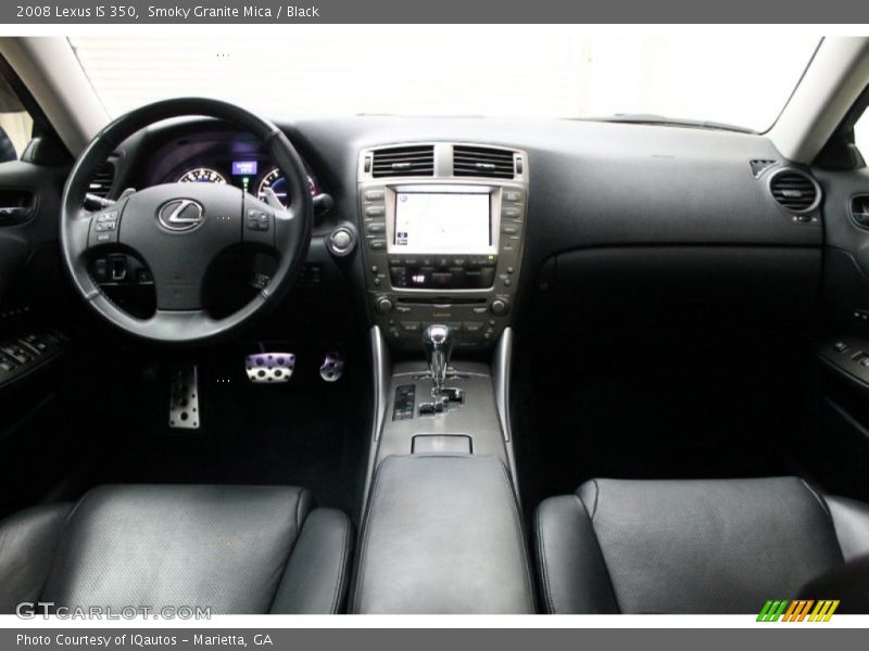 Smoky Granite Mica / Black 2008 Lexus IS 350