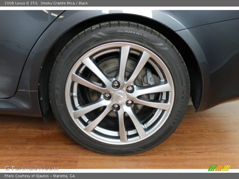 Smoky Granite Mica / Black 2008 Lexus IS 350