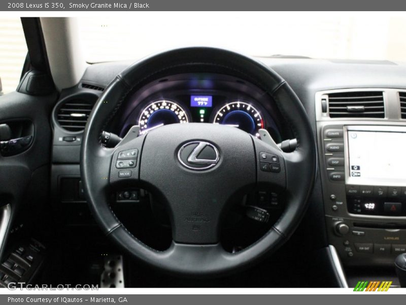 Smoky Granite Mica / Black 2008 Lexus IS 350