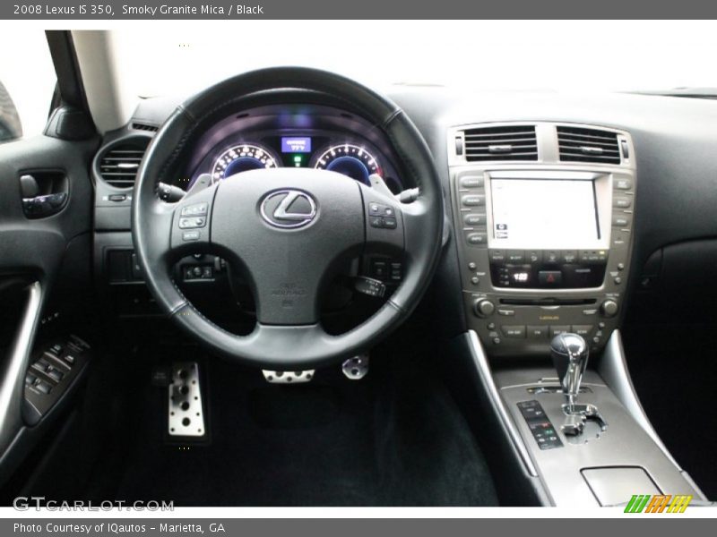 Smoky Granite Mica / Black 2008 Lexus IS 350