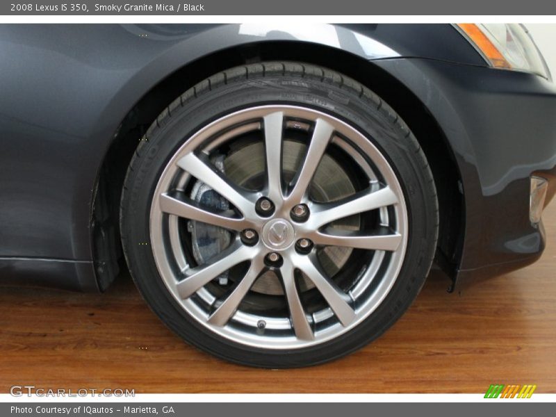 Smoky Granite Mica / Black 2008 Lexus IS 350