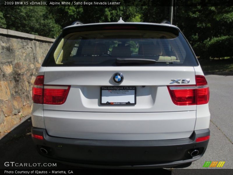 Alpine White / Sand Beige Nevada Leather 2009 BMW X5 xDrive30i