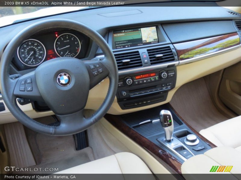 Alpine White / Sand Beige Nevada Leather 2009 BMW X5 xDrive30i