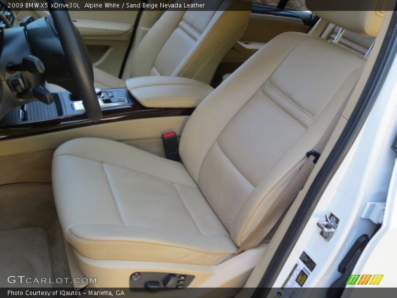 Alpine White / Sand Beige Nevada Leather 2009 BMW X5 xDrive30i