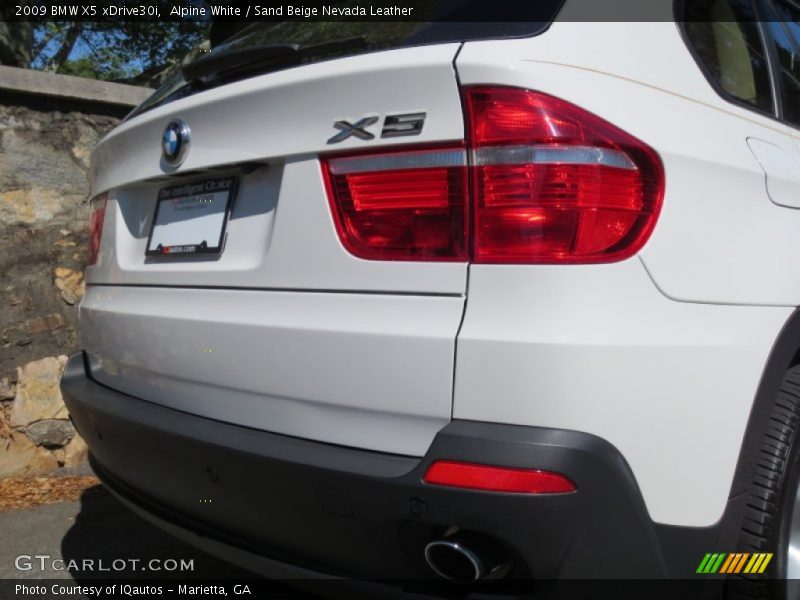 Alpine White / Sand Beige Nevada Leather 2009 BMW X5 xDrive30i