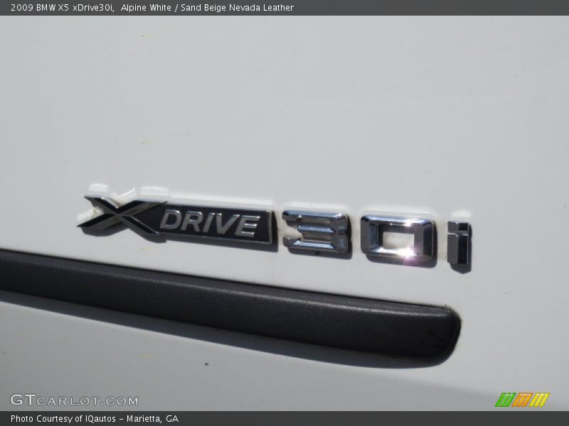 Alpine White / Sand Beige Nevada Leather 2009 BMW X5 xDrive30i
