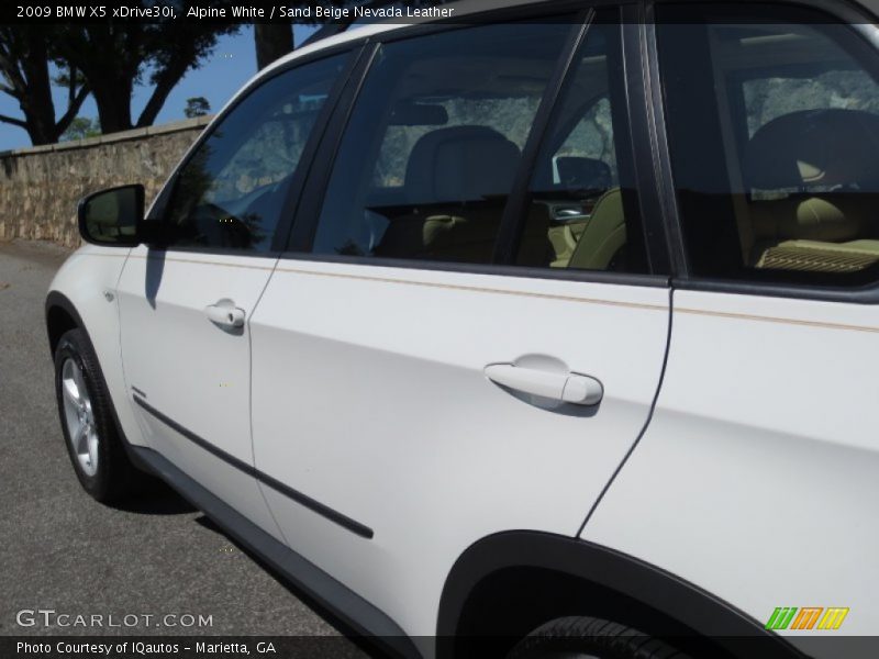 Alpine White / Sand Beige Nevada Leather 2009 BMW X5 xDrive30i