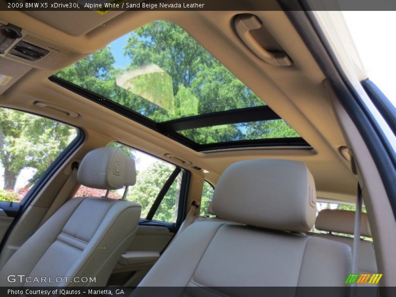 Alpine White / Sand Beige Nevada Leather 2009 BMW X5 xDrive30i