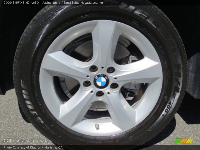 Alpine White / Sand Beige Nevada Leather 2009 BMW X5 xDrive30i
