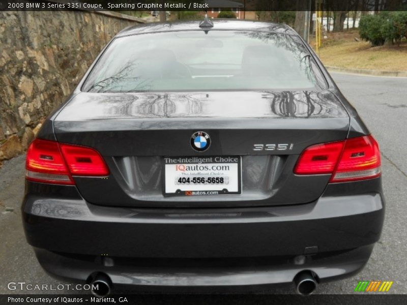 Sparkling Graphite Metallic / Black 2008 BMW 3 Series 335i Coupe