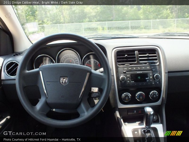 Bright White / Dark Slate Gray 2011 Dodge Caliber Heat