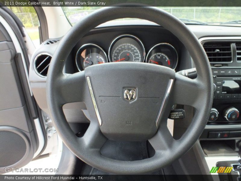 Bright White / Dark Slate Gray 2011 Dodge Caliber Heat