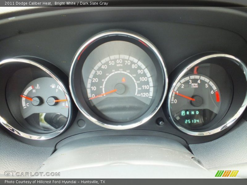 Bright White / Dark Slate Gray 2011 Dodge Caliber Heat