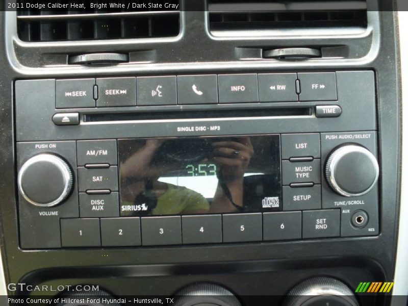 Bright White / Dark Slate Gray 2011 Dodge Caliber Heat