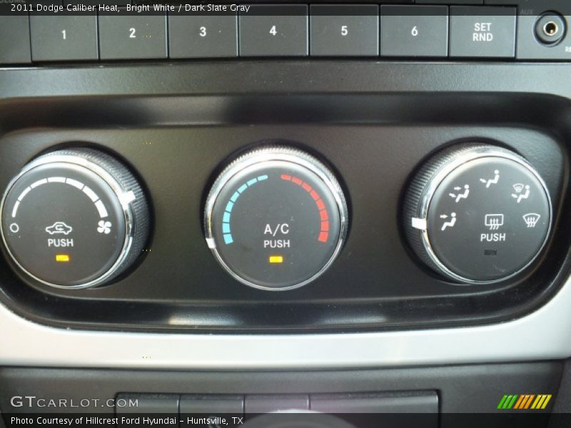Bright White / Dark Slate Gray 2011 Dodge Caliber Heat