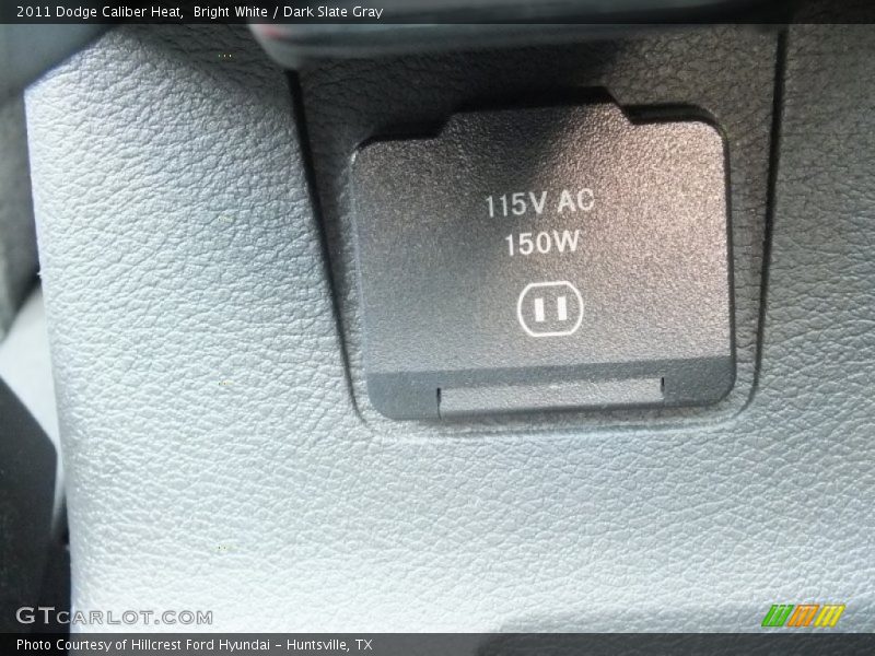 Bright White / Dark Slate Gray 2011 Dodge Caliber Heat