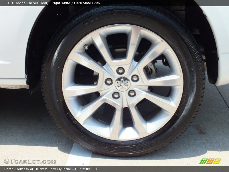 Bright White / Dark Slate Gray 2011 Dodge Caliber Heat