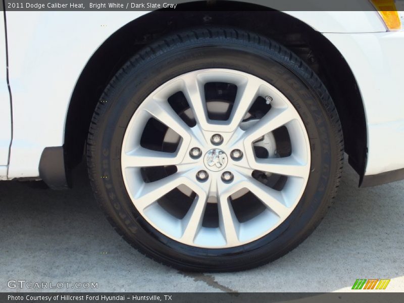 Bright White / Dark Slate Gray 2011 Dodge Caliber Heat