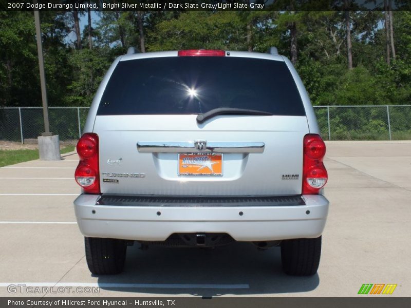 Bright Silver Metallic / Dark Slate Gray/Light Slate Gray 2007 Dodge Durango Limited