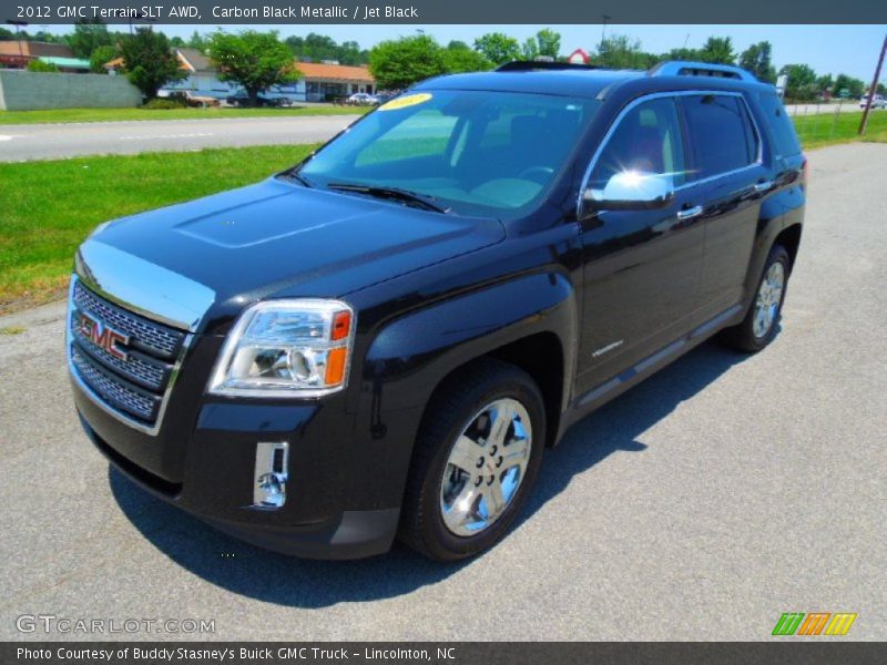 Carbon Black Metallic / Jet Black 2012 GMC Terrain SLT AWD