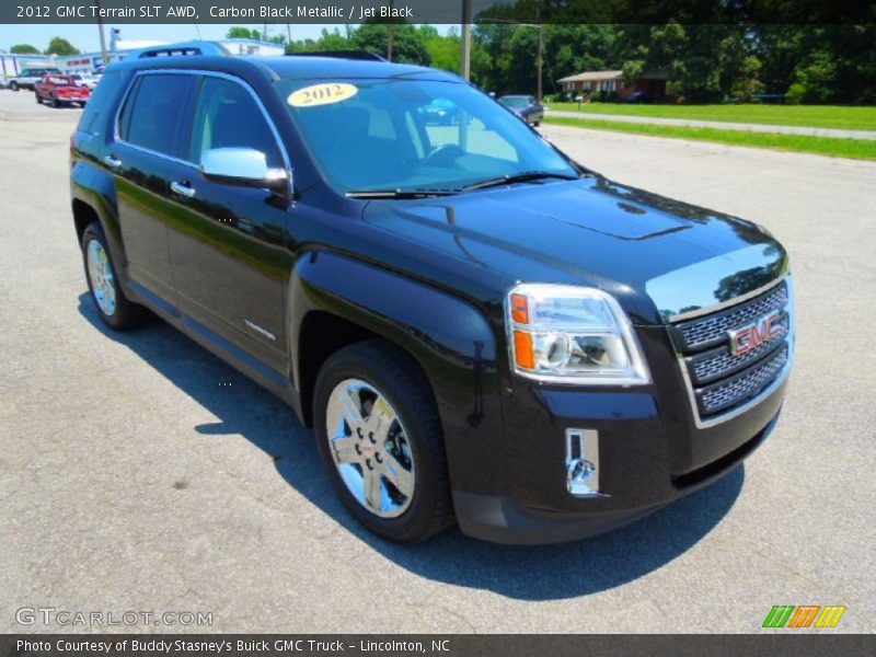 Carbon Black Metallic / Jet Black 2012 GMC Terrain SLT AWD