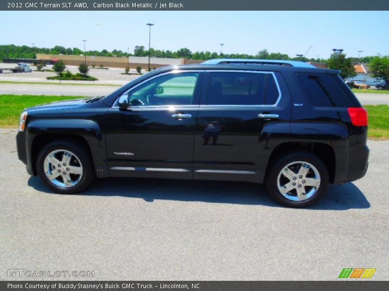 Carbon Black Metallic / Jet Black 2012 GMC Terrain SLT AWD