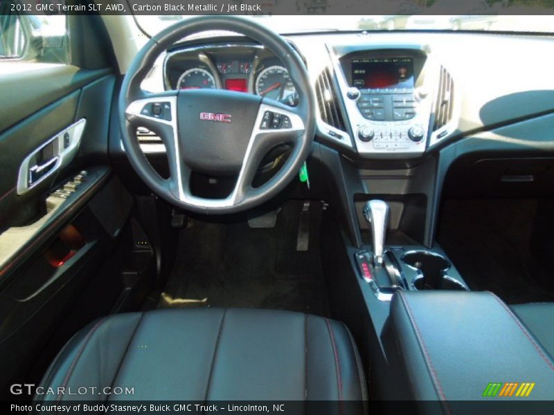 Carbon Black Metallic / Jet Black 2012 GMC Terrain SLT AWD