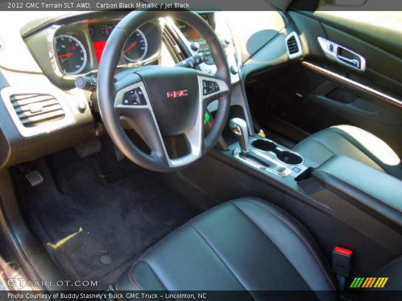 Carbon Black Metallic / Jet Black 2012 GMC Terrain SLT AWD