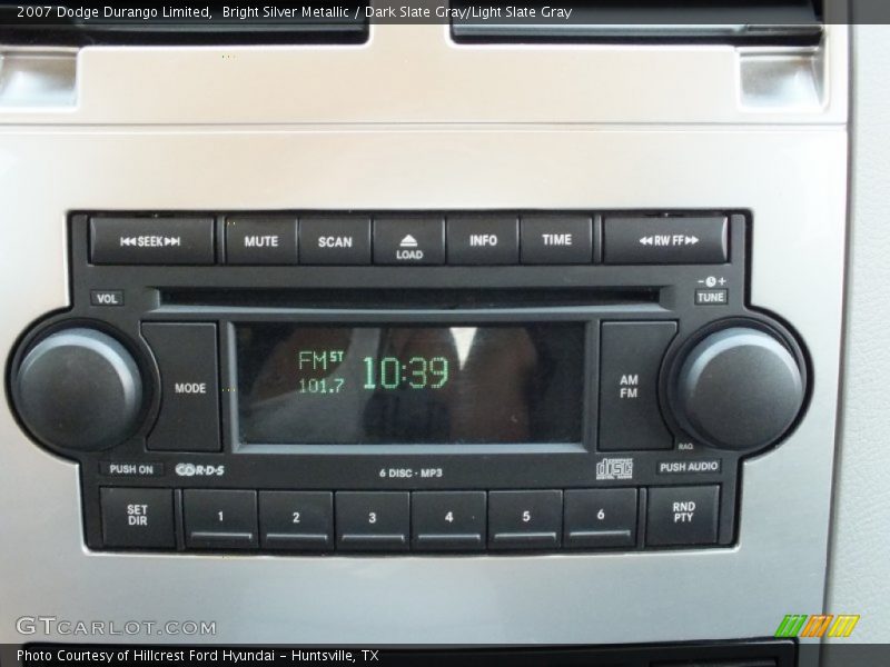 Bright Silver Metallic / Dark Slate Gray/Light Slate Gray 2007 Dodge Durango Limited