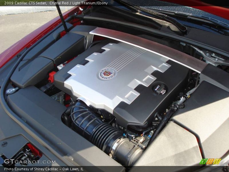 Crystal Red / Light Titanium/Ebony 2009 Cadillac CTS Sedan