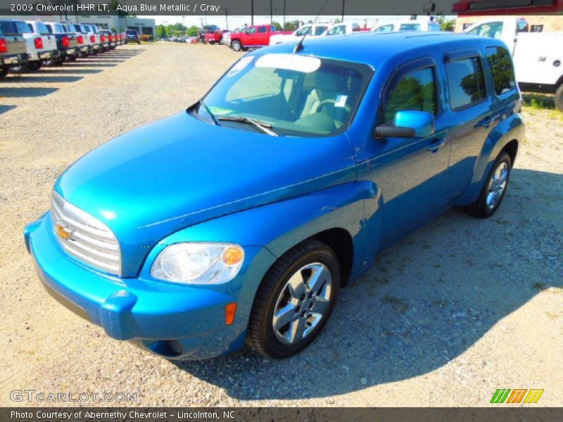 Aqua Blue Metallic / Gray 2009 Chevrolet HHR LT