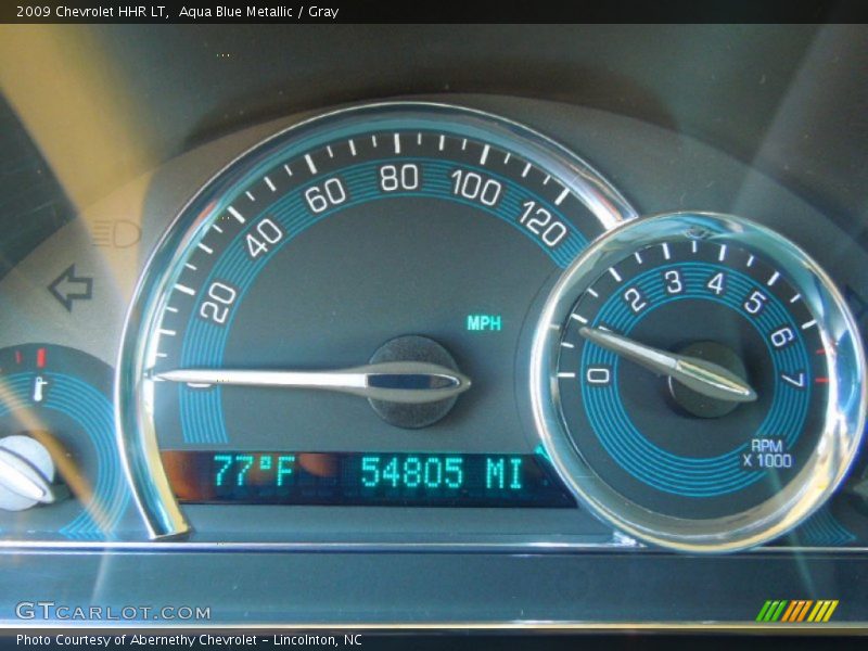 Aqua Blue Metallic / Gray 2009 Chevrolet HHR LT