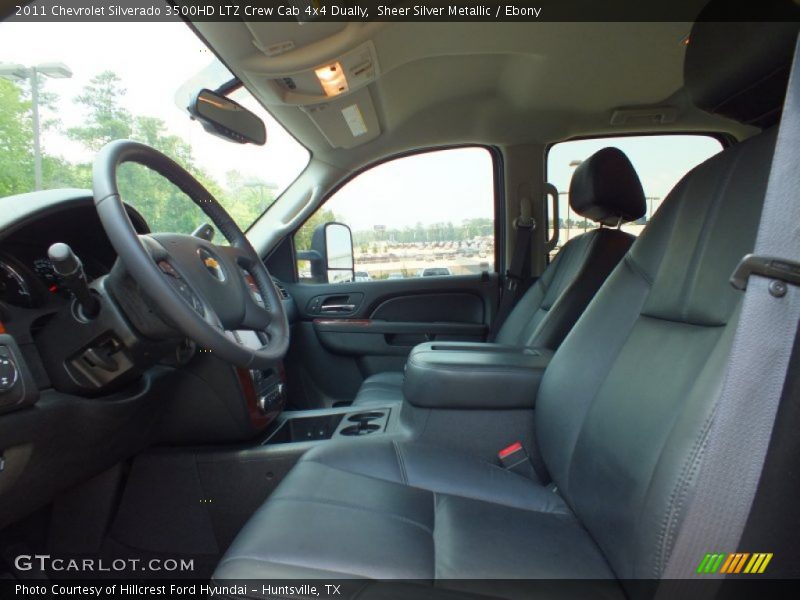 Sheer Silver Metallic / Ebony 2011 Chevrolet Silverado 3500HD LTZ Crew Cab 4x4 Dually