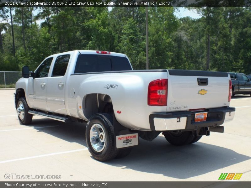 Sheer Silver Metallic / Ebony 2011 Chevrolet Silverado 3500HD LTZ Crew Cab 4x4 Dually
