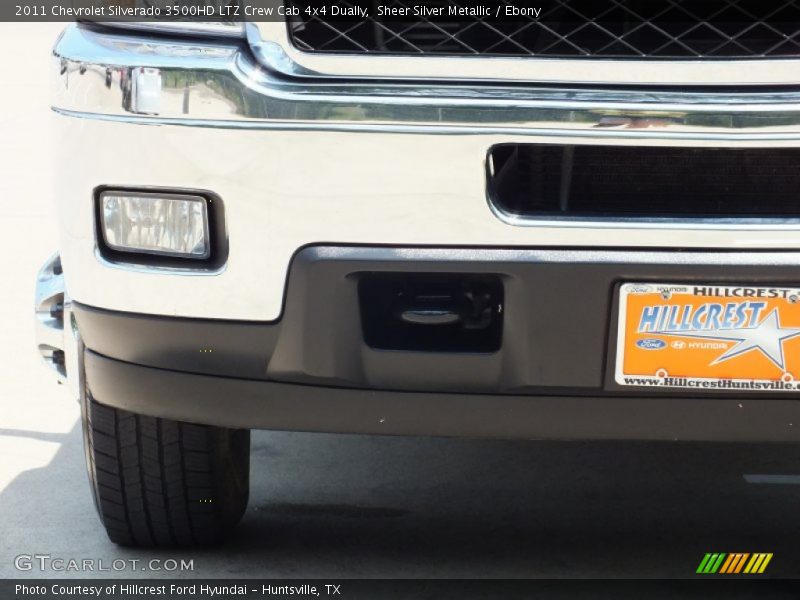 Sheer Silver Metallic / Ebony 2011 Chevrolet Silverado 3500HD LTZ Crew Cab 4x4 Dually