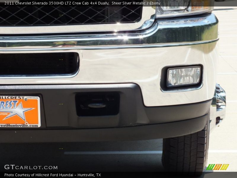 Sheer Silver Metallic / Ebony 2011 Chevrolet Silverado 3500HD LTZ Crew Cab 4x4 Dually