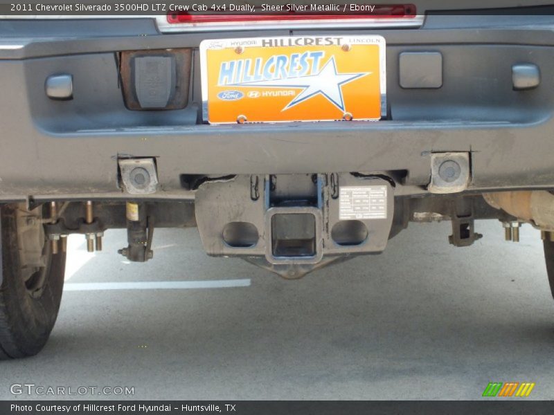 Sheer Silver Metallic / Ebony 2011 Chevrolet Silverado 3500HD LTZ Crew Cab 4x4 Dually