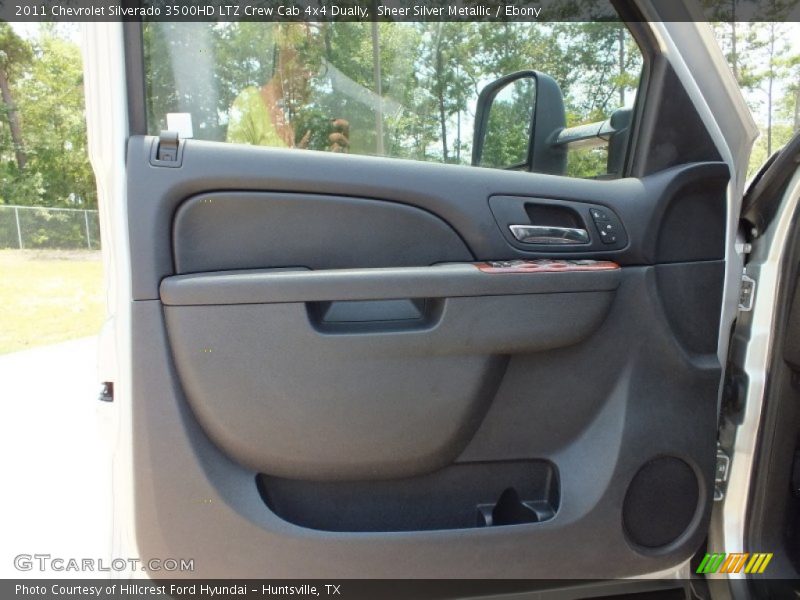 Sheer Silver Metallic / Ebony 2011 Chevrolet Silverado 3500HD LTZ Crew Cab 4x4 Dually
