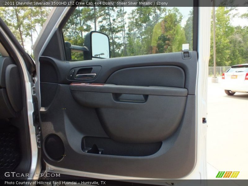 Sheer Silver Metallic / Ebony 2011 Chevrolet Silverado 3500HD LTZ Crew Cab 4x4 Dually
