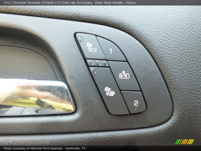 Sheer Silver Metallic / Ebony 2011 Chevrolet Silverado 3500HD LTZ Crew Cab 4x4 Dually