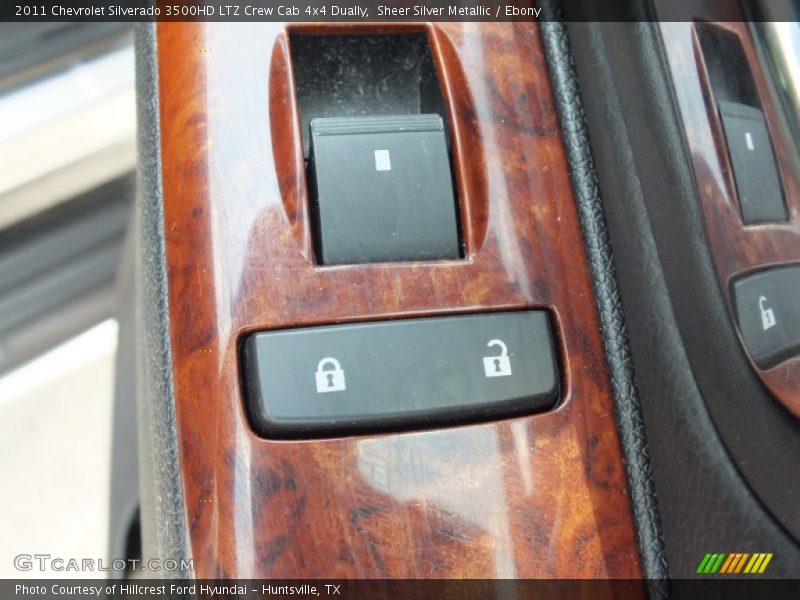 Sheer Silver Metallic / Ebony 2011 Chevrolet Silverado 3500HD LTZ Crew Cab 4x4 Dually