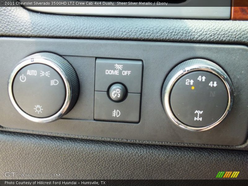 Sheer Silver Metallic / Ebony 2011 Chevrolet Silverado 3500HD LTZ Crew Cab 4x4 Dually