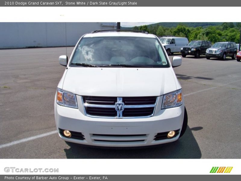 Stone White / Dark Slate Gray/Light Shale 2010 Dodge Grand Caravan SXT