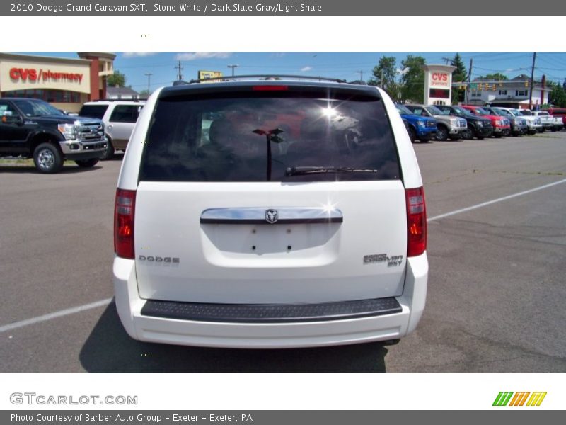 Stone White / Dark Slate Gray/Light Shale 2010 Dodge Grand Caravan SXT
