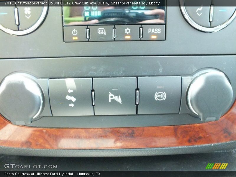 Sheer Silver Metallic / Ebony 2011 Chevrolet Silverado 3500HD LTZ Crew Cab 4x4 Dually