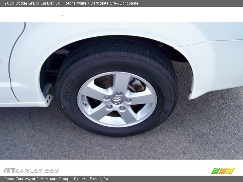 Stone White / Dark Slate Gray/Light Shale 2010 Dodge Grand Caravan SXT